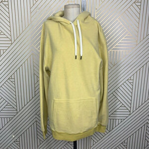 Feat‎ BlanketBlend Hoodie in Yellow Stone Soft Fleece Pullover Size US Large